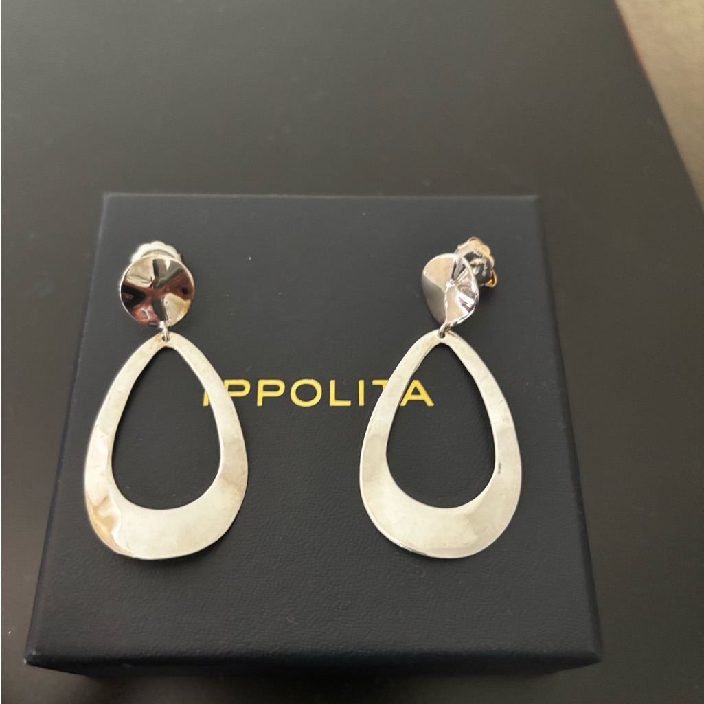 Ippolita Silver Teardrop Earrings Modern Design 295$
